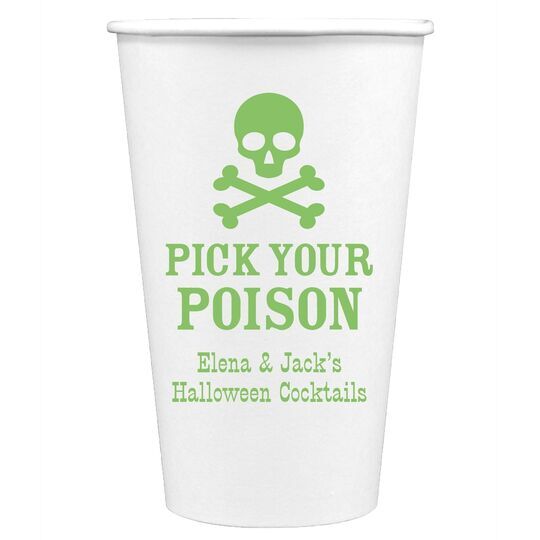 Pick Your Poison Paper Coffee Cups